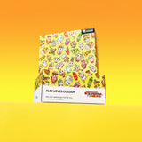 Colourful pop-culture design hair foils – Supermarket Besties 300 pre-cut sheets