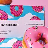 Strawberry Sprinkles - Extra Wide (Pre-Cut-Pop-Up Hair Foil) 200 Sheets - 20cm x 40cm
