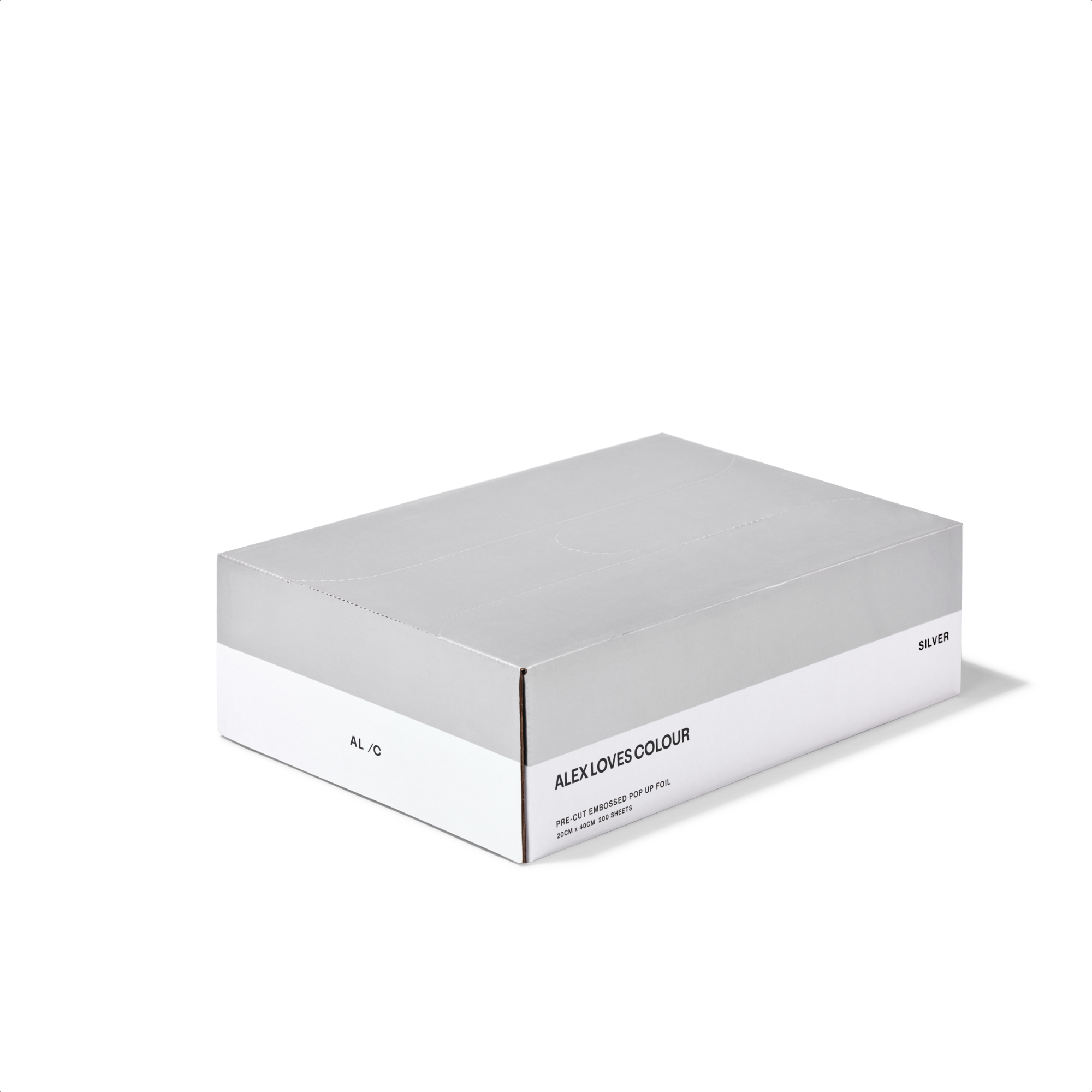 Silver - Extra Wide (Pre-Cut-Pop-Up Hair Foil) 200 Sheets - 20cm x 40cm
