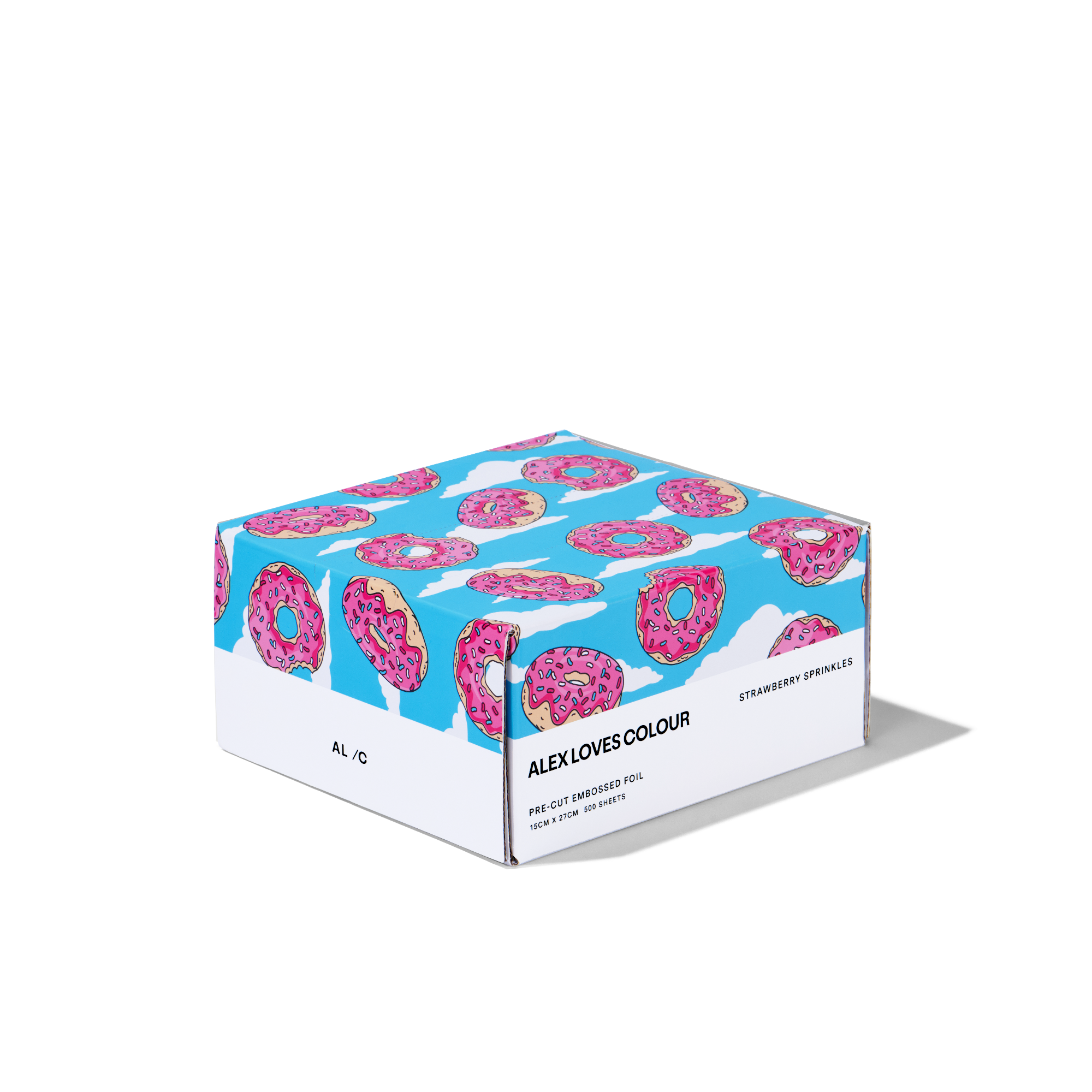 Strawberry Sprinkles - Wide (Pre-Cut-Pop-Up Hair Foil) 500 Sheets - 15cm x 27cm