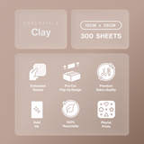 Clay Essentials Hair Foil 300pk (15cm x 35cm)