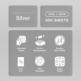 Silver Essentials Hair Foil 500pk (15cm x 30cm)