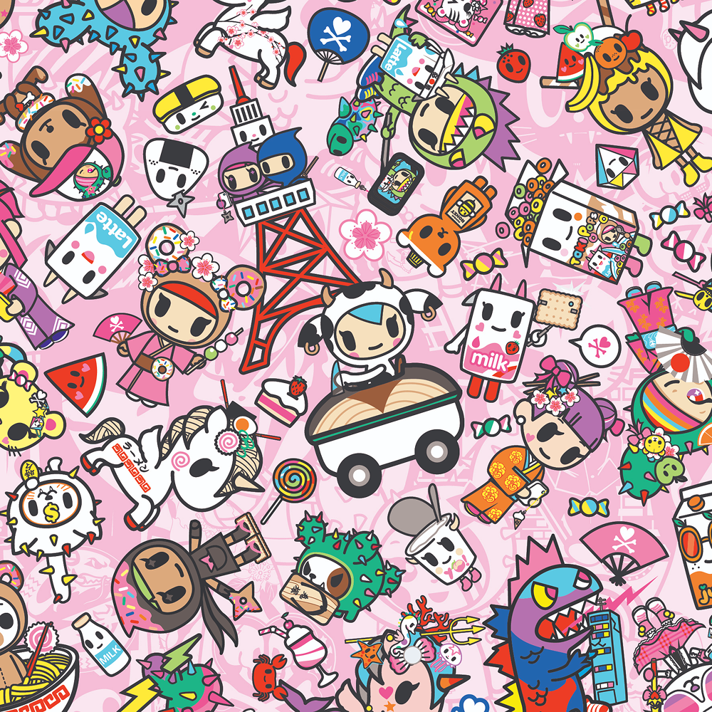 Tokidoki 'Kawaii Allstars' Hair Foil 300pk (15cm x 35cm)
