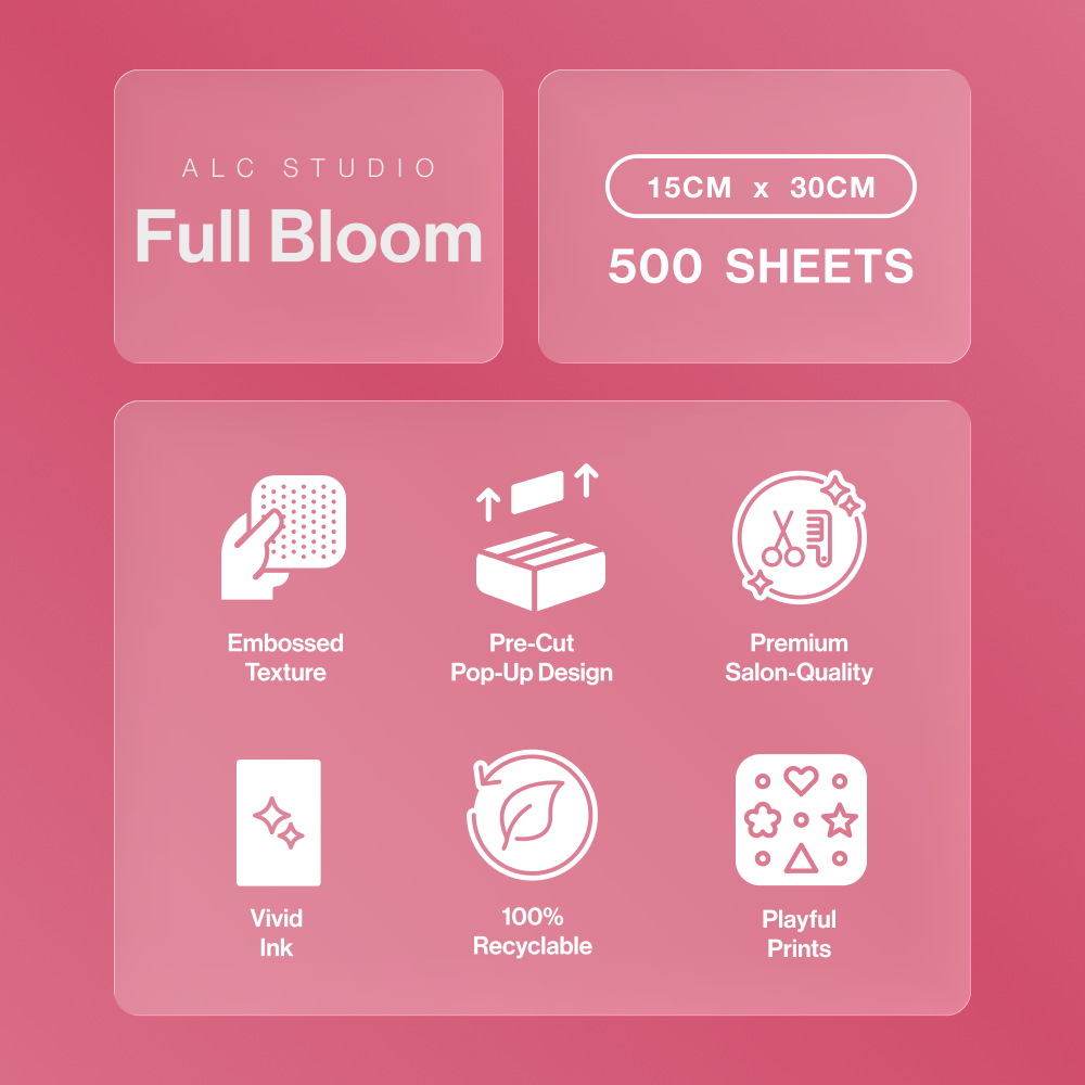 Full Bloom Wide Hair Foil 500pk (15cm x 30cm)