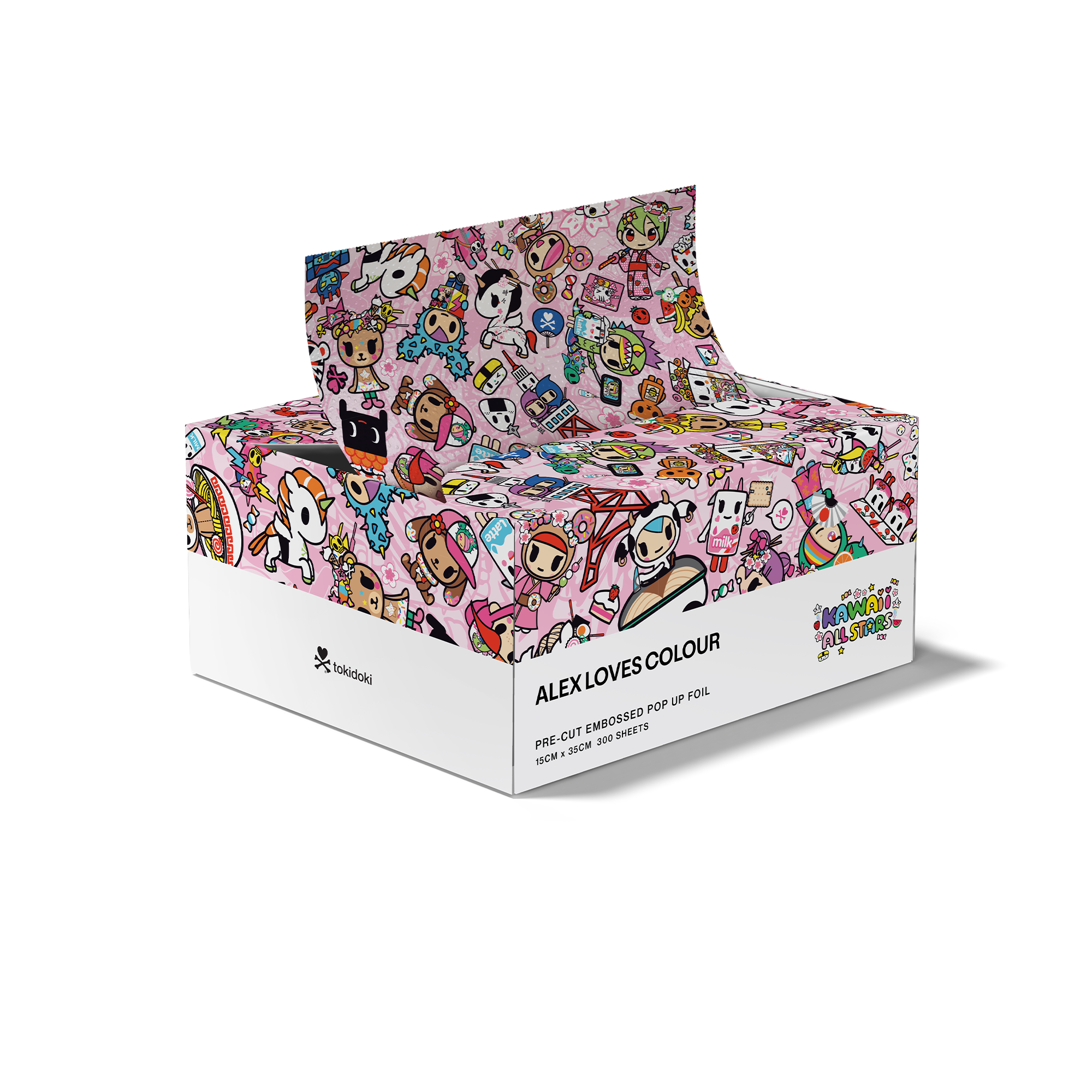 Tokidoki 'Kawaii Allstars' Hair Foil 300pk (15cm x 35cm)