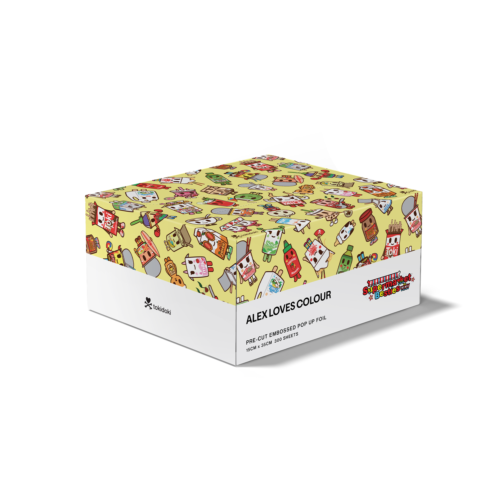 Tokidoki 'Supermarket Besties' Hair Foil 300pk (15cm x 35cm)