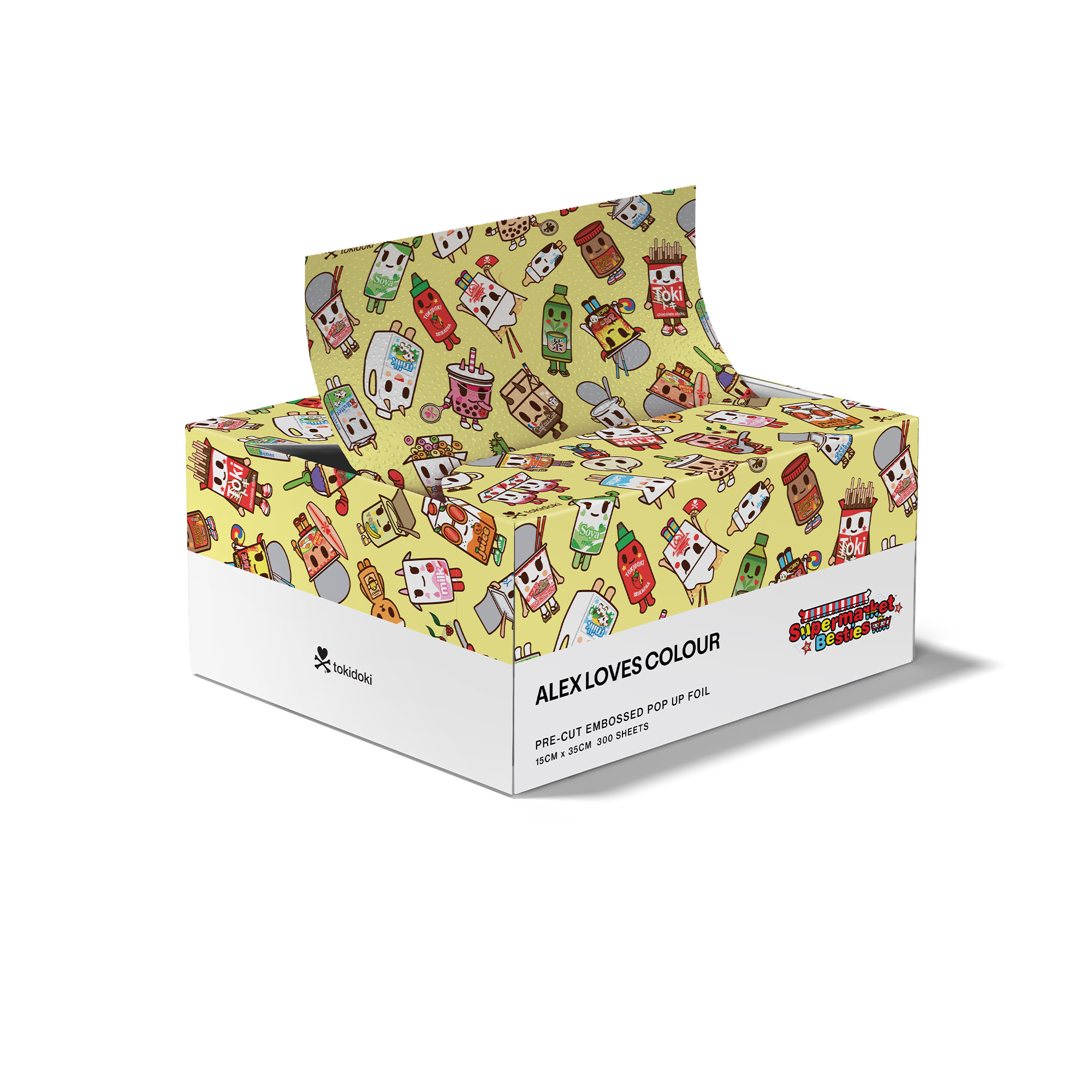 Tokidoki 'Supermarket Besties' Hair Foil 300pk (15cm x 35cm)