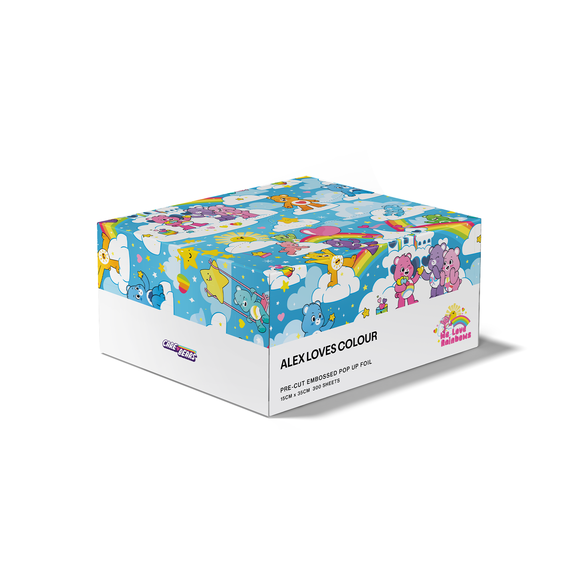 Care Bears 'We Love Rainbows' Hair Foil 300pk (15cm x 35cm)