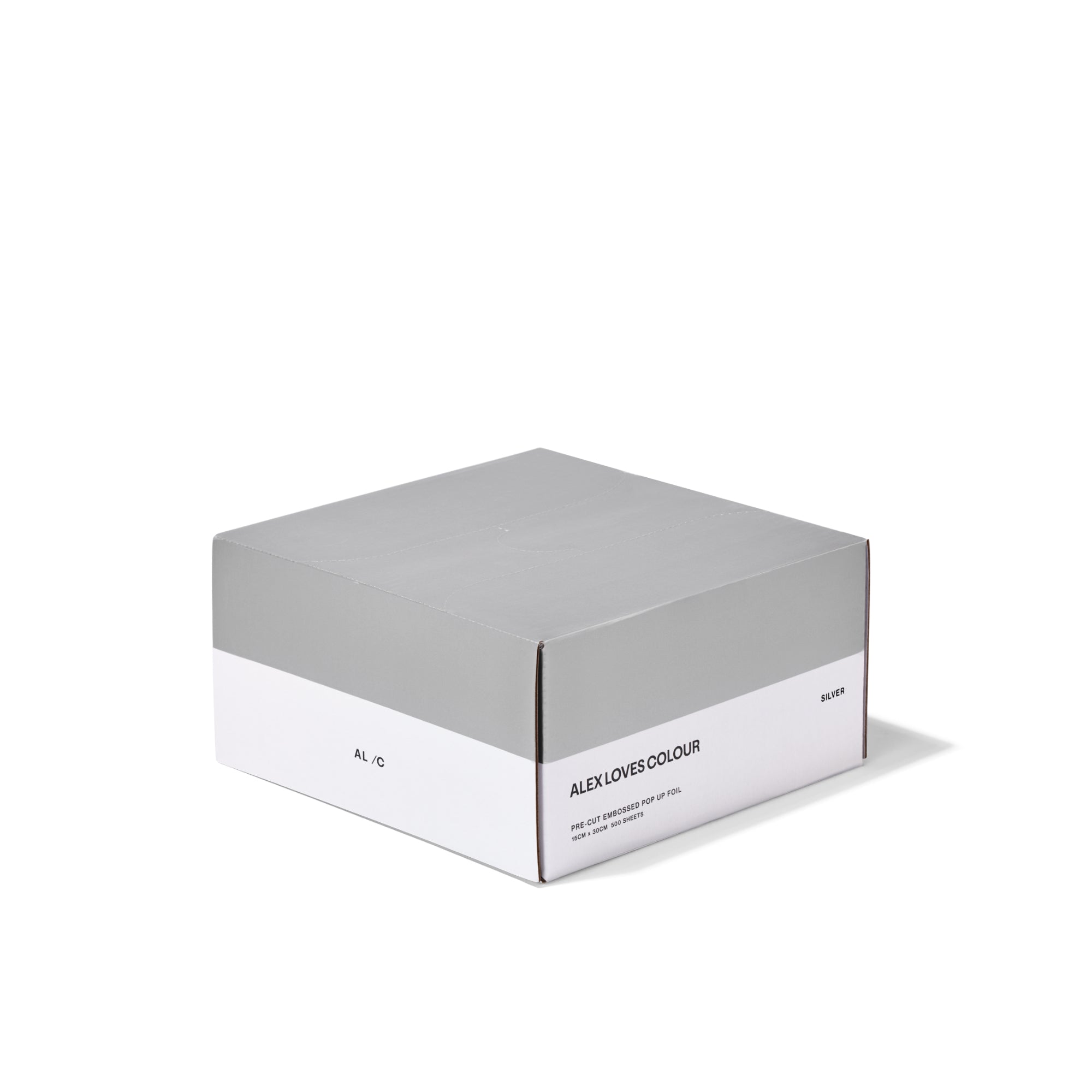 Silver - Wide (Pre-Cut-Pop-Up Hair Foil) 500 Sheets - 15cm x 30cm